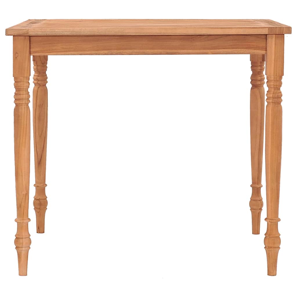 Vidaxl tafel batavia 85x85x75 cm massief teakhout