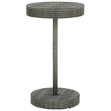 Vidaxl 3-delige tuinbarset met kussens poly rattan grijs