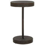 Vidaxl 3-delige tuinbarset poly rattan bruin