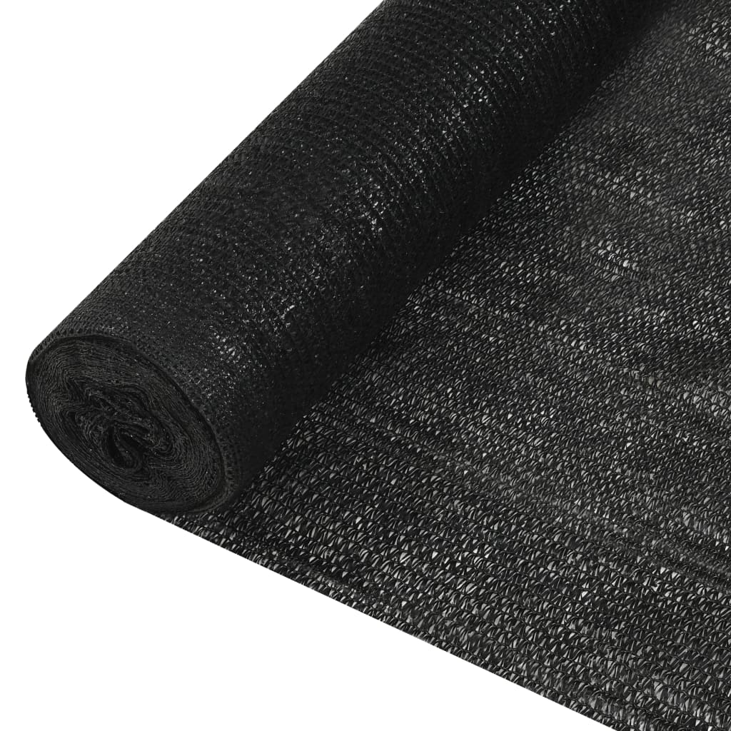 VidaXL Sichtschutznetz 195 g m² 1,8x25 m HDPE schwarz