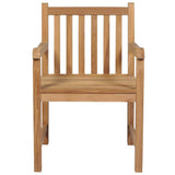Vidaxl tuinstoelen 2 st met blauwe kussens massief teakhout
