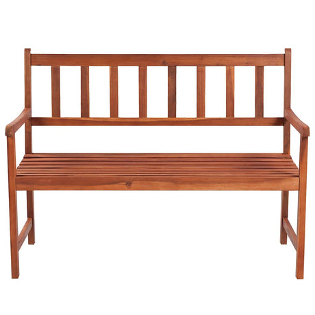 Vidaxl tuinbank met kussen 120 cm massief acaciahout
