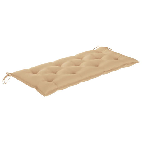 Vidaxl tuinbank met kussen 120 cm massief acaciahout