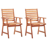 Vidaxl tuinstoelen 2 st met kussens massief acaciahout