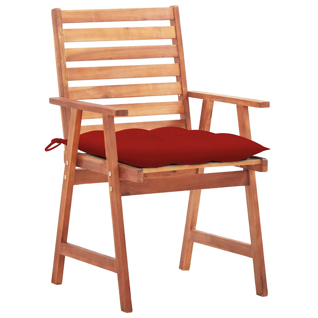 Vidaxl tuinstoelen 2 st met kussens massief acaciahout