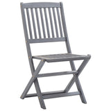 Vidaxl tuinstoelen 2 st inklapbaar met kussens massief acaciahout
