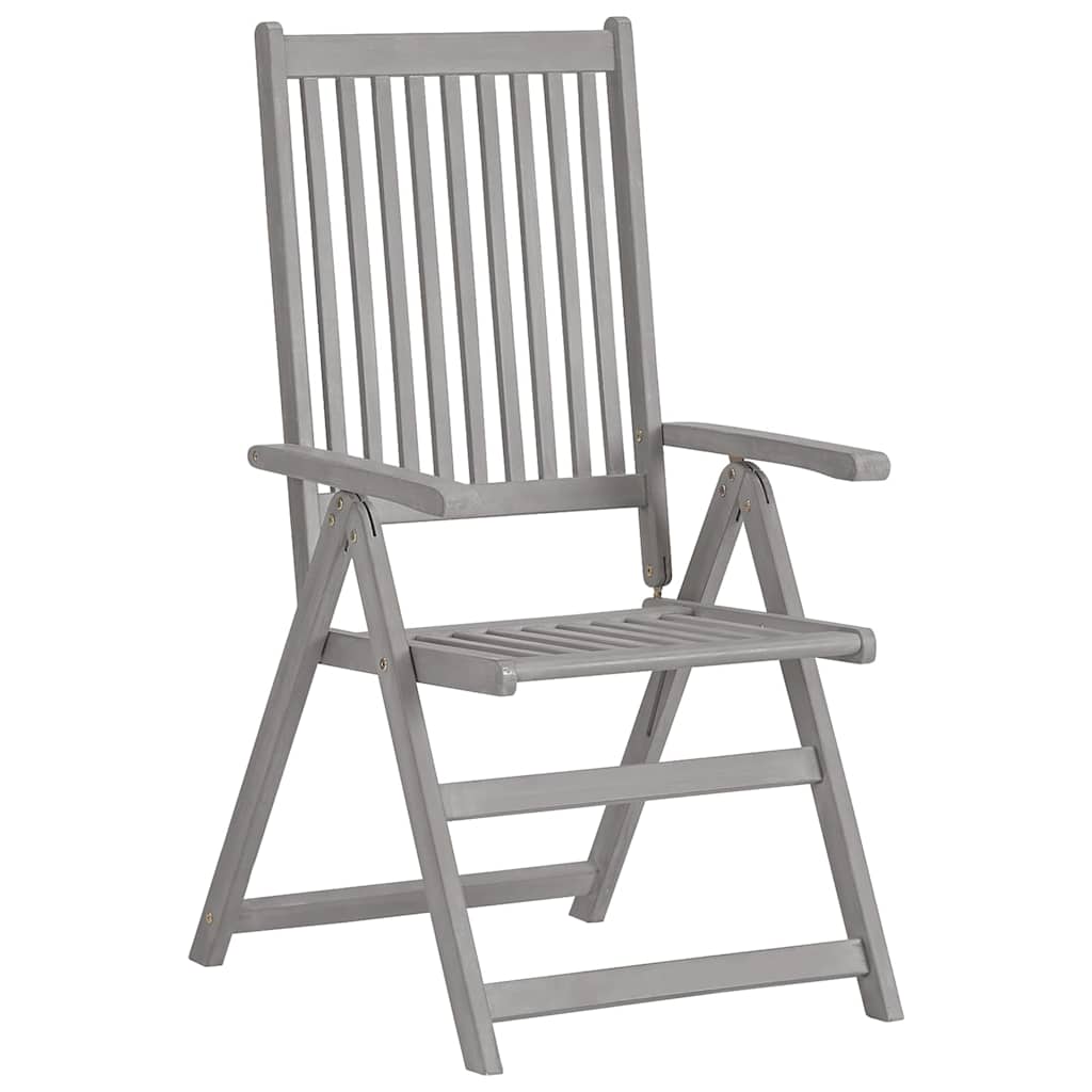 Vidaxl tuinstoelen 3 st verstelbaar met kussens massief acaciahout