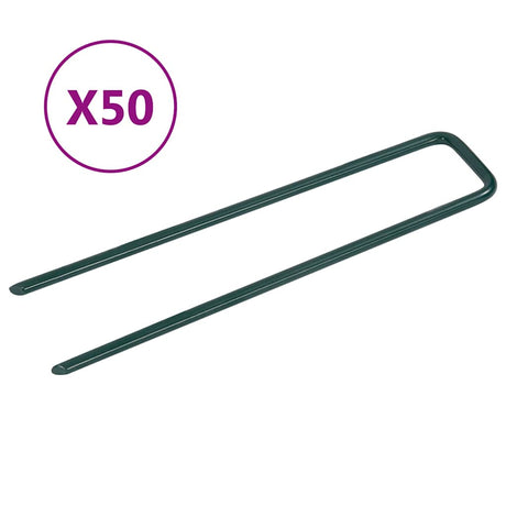 Vidaxl Kunstrasenstifte 50 Stück U-förmiges Eisen