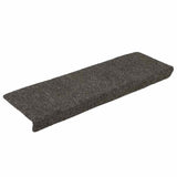 Vidaxl -Treppenmatten Selbstadhäsiv 15 Teile 65x21x4 cm Anthrazit -Rechteckkante