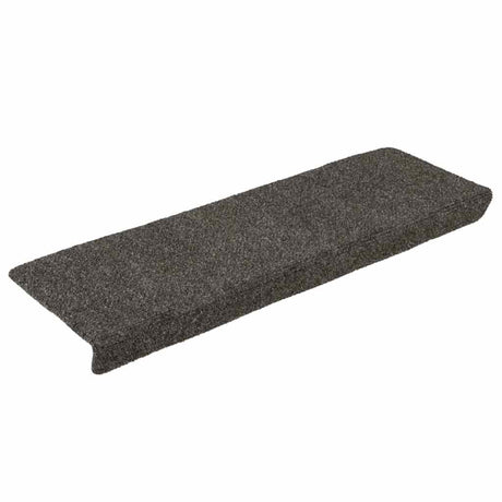 Vidaxl -Treppenmatten Selbstadhäsiv 15 Teile 65x21x4 cm Anthrazit -Rechteckkante