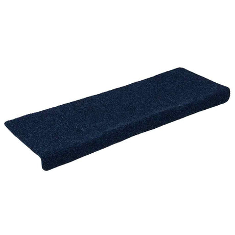 Vidaxl -Treppenmatten Selbstadhäsiv 15 Teile 65x21x4 cm Marineblau mit rechteckiger Kante