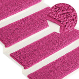 VidaXL Stufenmatten 15 Stück 65x21x4 cm rosa