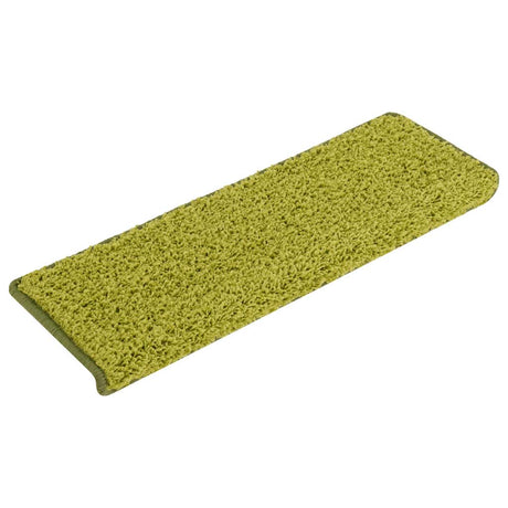 VidaXL Stufenmatten 15 Stk. 65x21x4 cm grüner rechteckiger Rand