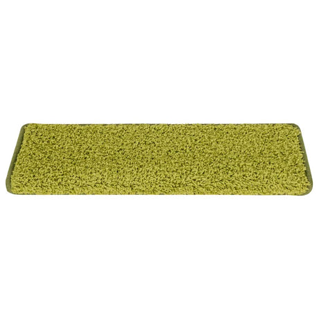 VidaXL Stufenmatten 15 Stk. 65x21x4 cm grüner rechteckiger Rand