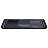 Vidaxl Treppenmatten Selbstadhäsiv 15 ST 65x21x4 cm schwarz und grau