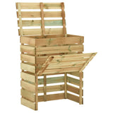 VIDAXL Gartenkompost -Mülleimer 80x50x100 cm imprägnierte Kiefer