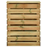 VIDAXL Gartenkompost -Mülleimer 80x50x100 cm imprägnierte Kiefer