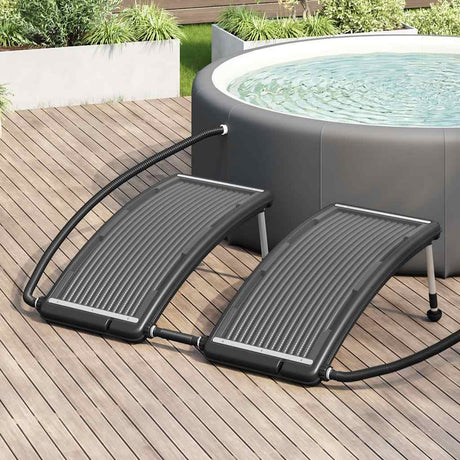 Vidaxl Schwimmbad Heizung Solar 2 ST gebogen 110 x 65 cm