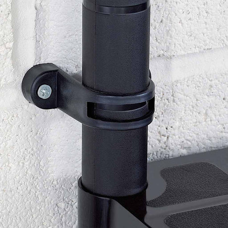 Vidaxx Lagerregal 4-lagig 122x30,5x130 cm Kunststoff schwarz