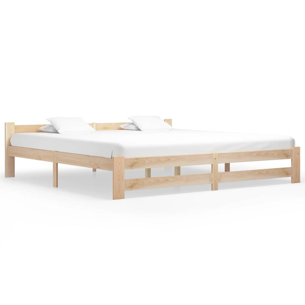 Vidaxl bedframe massief grenenhout 200x200 cm