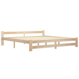 Vidaxl bedframe massief grenenhout 200x200 cm