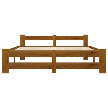 Vidaxl bedframe massief grenenhout honingbruin 140x200 cm