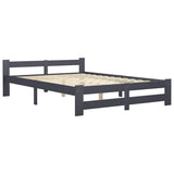 Vidaxl bedframe massief grenenhout donkergrijs 120x200 cm