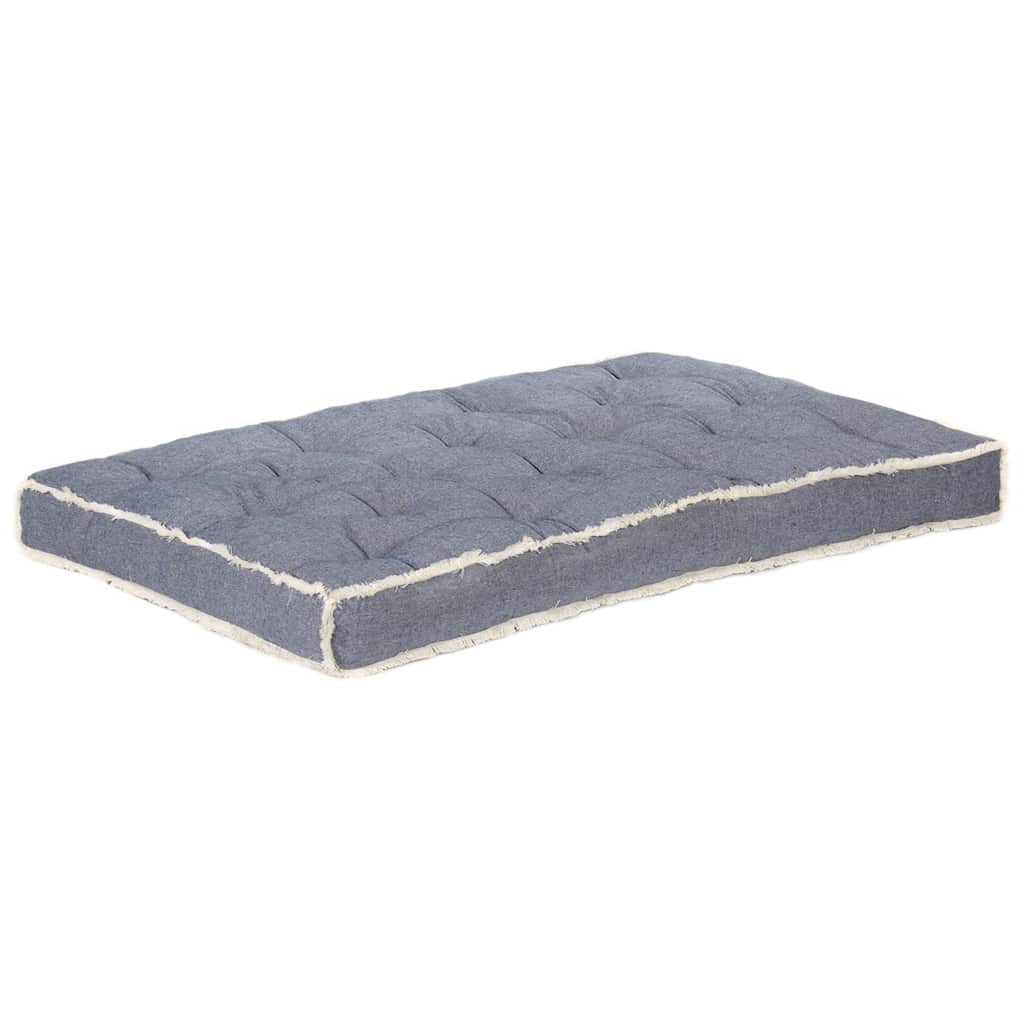 Vidaxl Bank Kissen Palette 120x80x10 cm Blau