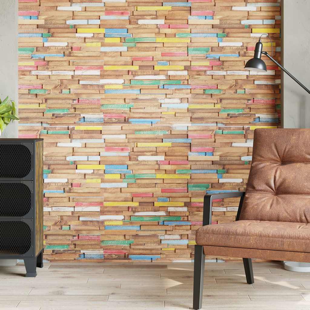 VidaXL Wandpaneele 10 Stk. 1,03 m² massives Teakholz