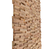Vidaxxl Wandpaneele 10 Stk. 3D 1,08 m² massives Teakholz