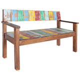 Vidaxl bankje 115 cm massief gerecycled hout