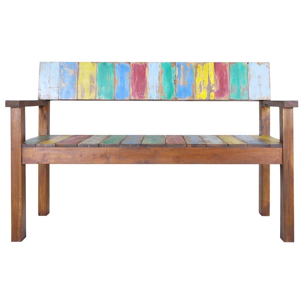 Vidaxl bankje 115 cm massief gerecycled hout