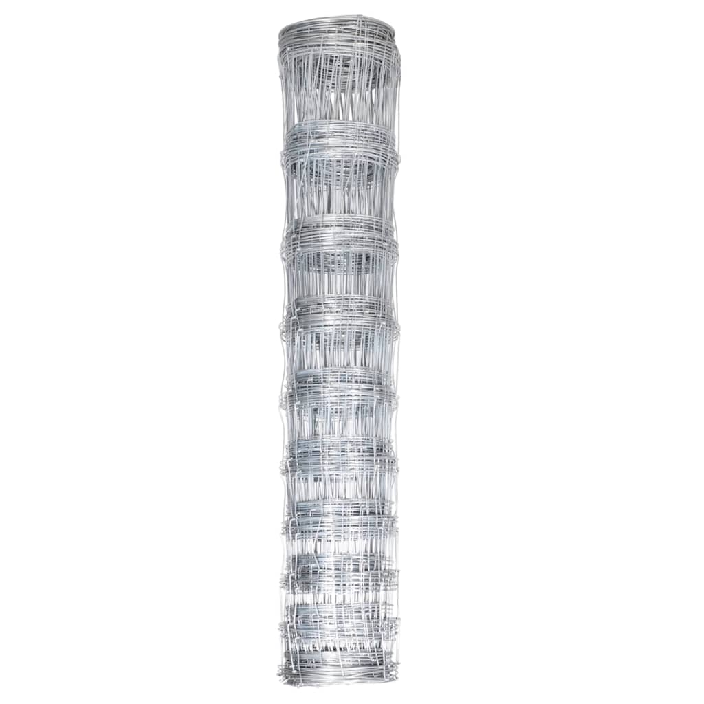 Vidaxl HEK 50 x 1,2 M verzinkte Stahl Silberfarbe