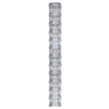 Vidaxl HEK 50x1.25 M verzinkte Stahl Silberfarbe