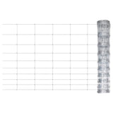Vidaxl HEK 50x1,5 M verzinkte Stahl Silberfarbe