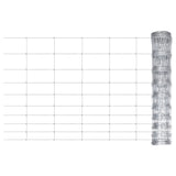 Vidaxl HEK 50 x 1 m verzinkte Stahl Silberfarbe