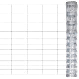 Vidaxl -Zaun 50 m 150 cm verzinkter Stahl Silberfarben