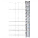 Vidaxl HEK 50x1,5 M verzinkte Stahl Silberfarbe