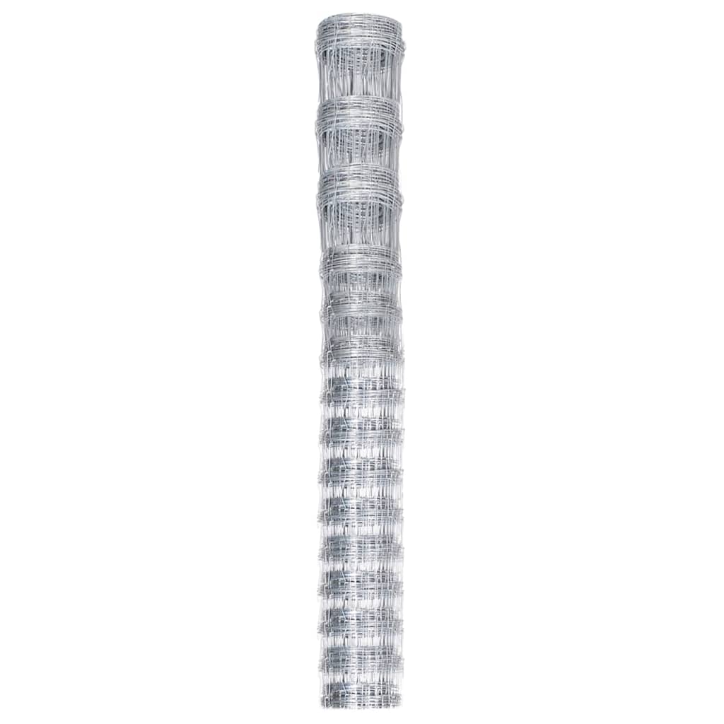 Vidaxl HEK 50 x 1,6 M verzinkte Stahl Silberfarbe