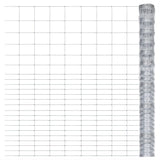Vidaxl Gartenzaun 50x1,6 m verzinkter Stahl Silberfarbe