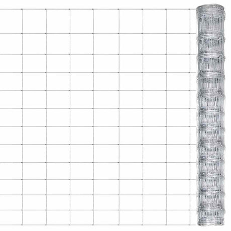 Vidaxl Gartenzaun 50x1,25 m verzinkter Stahl Silberfarbe