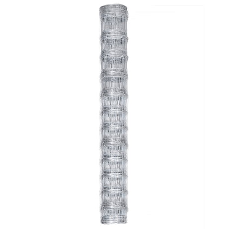 Vidaxl Gartenzaun 50x1,25 m verzinkter Stahl Silberfarbe