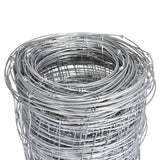 Vidaxl Gartenzaun 50x1,6 m verzinkter Stahl Silberfarbe
