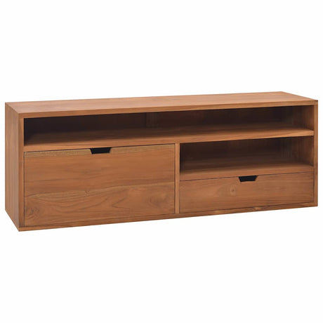 Vidaxl tv-meubel 110x30x40 cm massief teakhout
