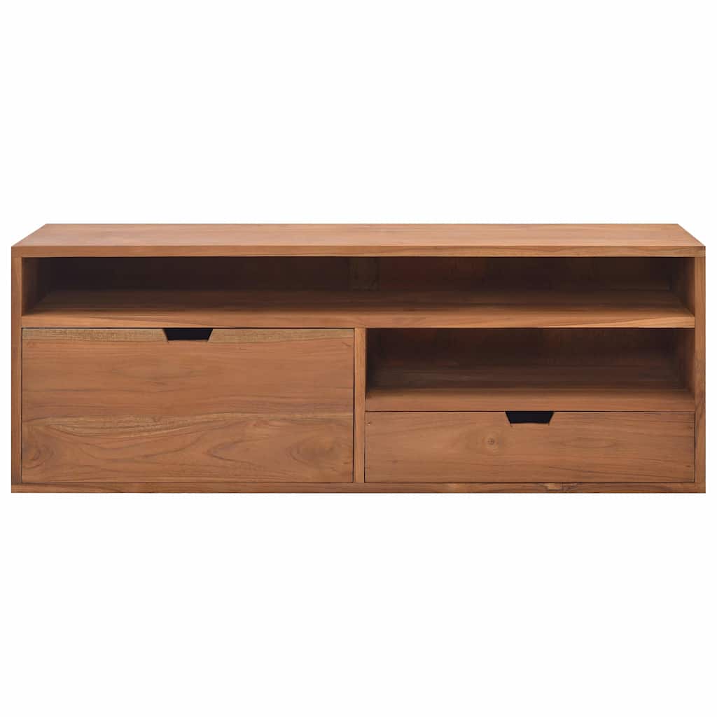 Vidaxl tv-meubel 110x30x40 cm massief teakhout