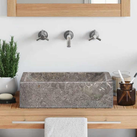 Vidaxl Sink 45x30x12 cm Marmor High -Gloss Grey