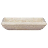 Vidaxl Sink 50x35x10 cm Marmorcreme gefärbt