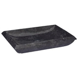 Vidaxl Sink 50x35x10 cm Marmor Schwarz