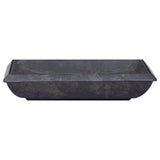 Vidaxl Sink 50x35x10 cm Marmor Schwarz