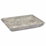 Vidaxl Sink 50x35x10 cm Marmorgrau